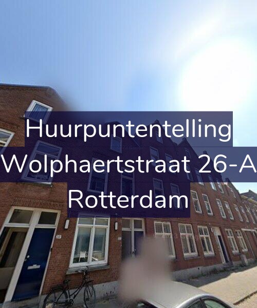 Foto gevel Huurpuntentelling voor Wolphaertstraat 26-A, Rotterdam