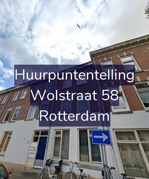 Foto gevel Huurpuntentelling voor Wolstraat 58, Rotterdam