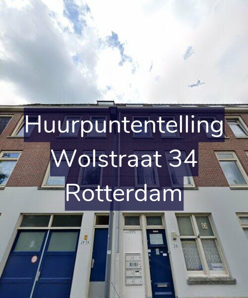Foto gevel Huurpuntentelling voor Wolstraat 34, Rotterdam
