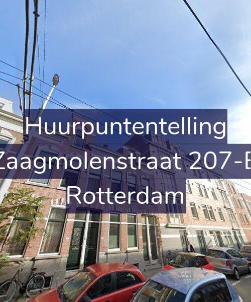 Foto gevel Huurpuntentelling voor Zaagmolenstraat 207-B, Rotterdam