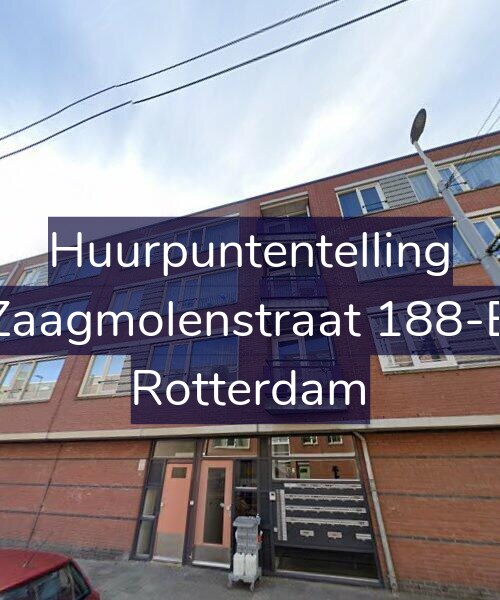 Foto gevel Huurpuntentelling voor Zaagmolenstraat 188-B, Rotterdam