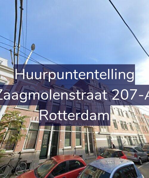 Foto gevel Huurpuntentelling voor Zaagmolenstraat 207-A, Rotterdam