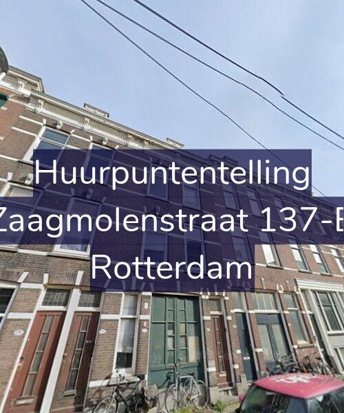 Foto gevel Huurpuntentelling voor Zaagmolenstraat 137-B, Rotterdam