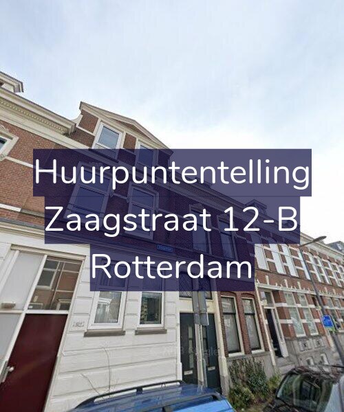 Foto gevel Huurpuntentelling voor Zaagstraat 12-B, Rotterdam