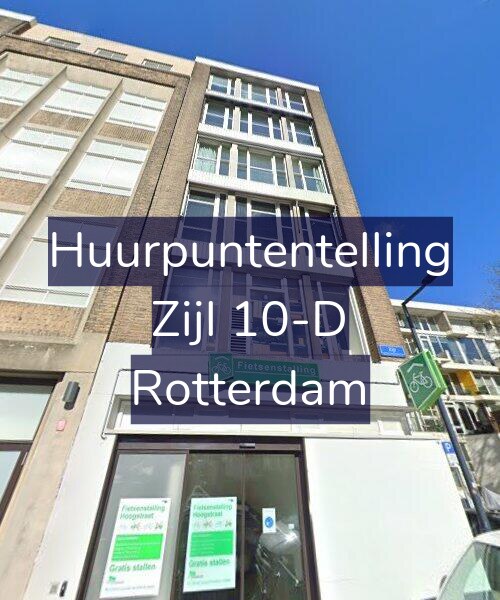 Foto gevel Huurpuntentelling voor Zijl 10-D, Rotterdam