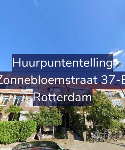 Foto gevel Huurpuntentelling voor Zonnebloemstraat 37-B, Rotterdam