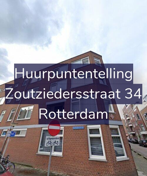 Foto gevel Huurpuntentelling voor Zoutziedersstraat 34, Rotterdam