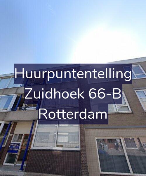 Foto gevel Huurpuntentelling voor Zuidhoek 66-B, Rotterdam
