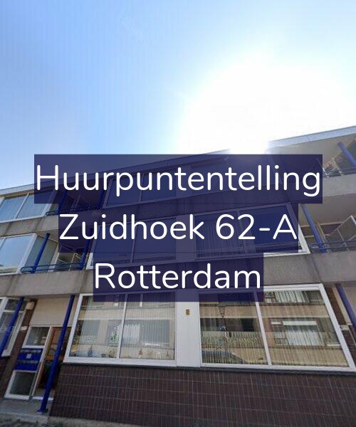 Foto gevel Huurpuntentelling voor Zuidhoek 62-A, Rotterdam