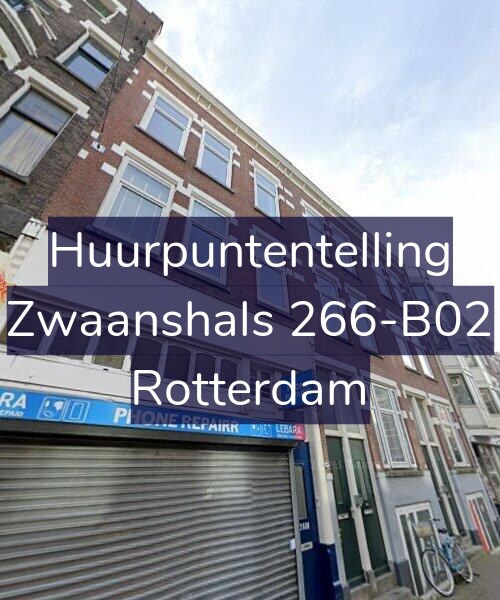 Foto gevel Huurpuntentelling voor Zwaanshals 266-B02, Rotterdam