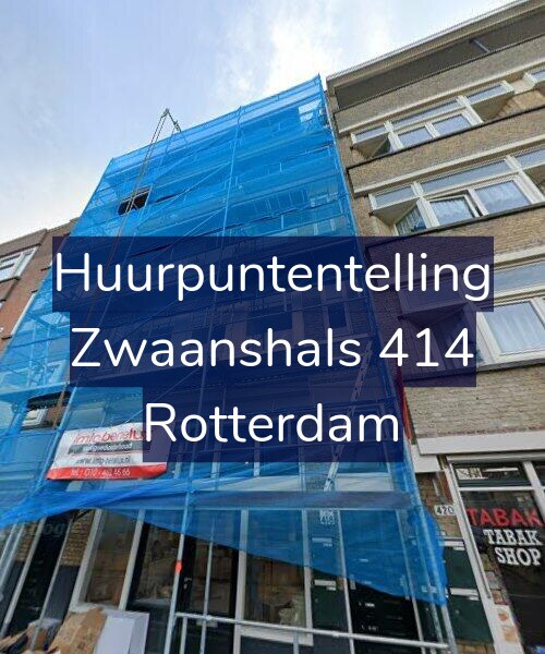 Foto gevel Huurpuntentelling voor Zwaanshals 414, Rotterdam