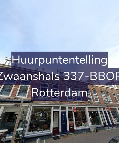 Foto gevel Huurpuntentelling voor Zwaanshals 337-BBOR, Rotterdam
