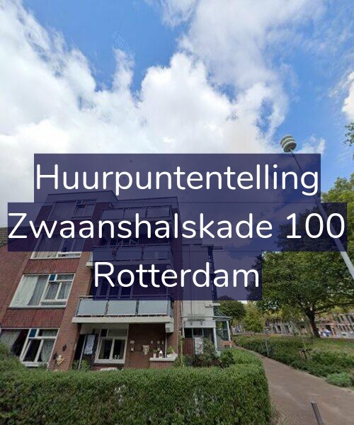Foto gevel Huurpuntentelling voor Zwaanshalskade 100, Rotterdam