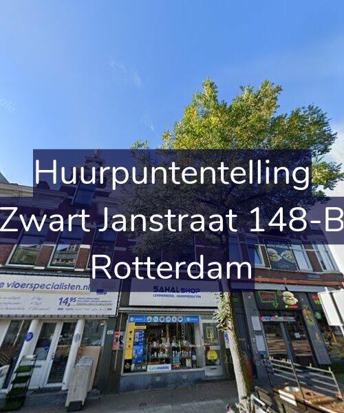 Foto gevel Huurpuntentelling voor Zwart Janstraat 148-B, Rotterdam