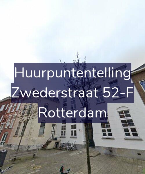 Foto gevel Huurpuntentelling voor Zwederstraat 52-F, Rotterdam