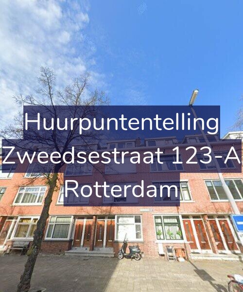 Foto gevel Huurpuntentelling voor Zweedsestraat 123-A, Rotterdam