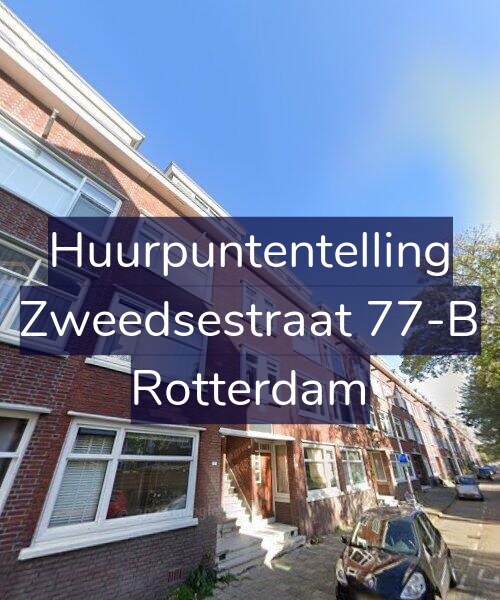 Foto gevel Huurpuntentelling voor Zweedsestraat 77-B, Rotterdam