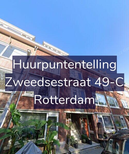 Foto gevel Huurpuntentelling voor Zweedsestraat 49-C, Rotterdam
