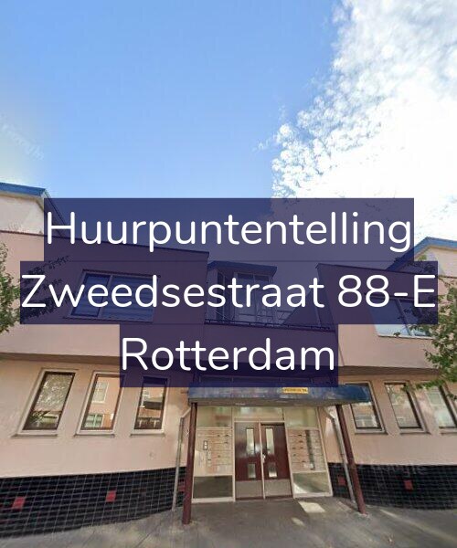 Foto gevel Huurpuntentelling voor Zweedsestraat 88-E, Rotterdam