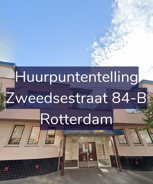 Foto gevel Huurpuntentelling voor Zweedsestraat 84-B, Rotterdam