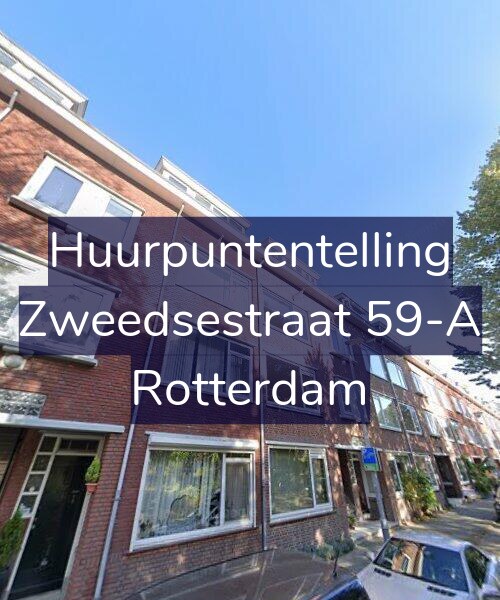 Foto gevel Huurpuntentelling voor Zweedsestraat 59-A, Rotterdam