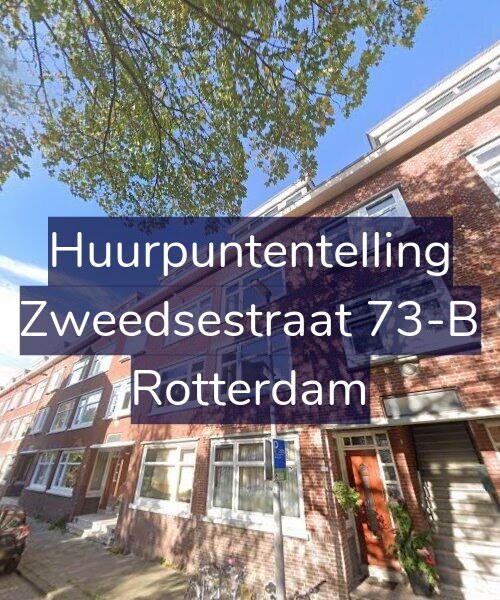 Foto gevel Huurpuntentelling voor Zweedsestraat 73-B, Rotterdam