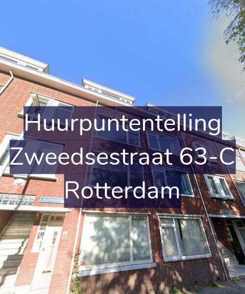 Foto gevel Huurpuntentelling voor Zweedsestraat 63-C, Rotterdam