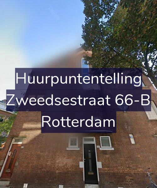 Foto gevel Huurpuntentelling voor Zweedsestraat 66-B, Rotterdam