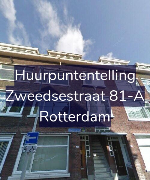 Foto gevel Huurpuntentelling voor Zweedsestraat 81-A, Rotterdam