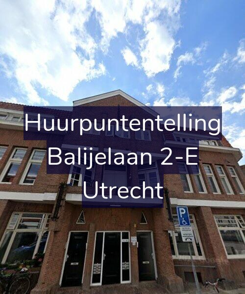 Foto gevel Huurpuntentelling voor Balijelaan 2-E, Utrecht