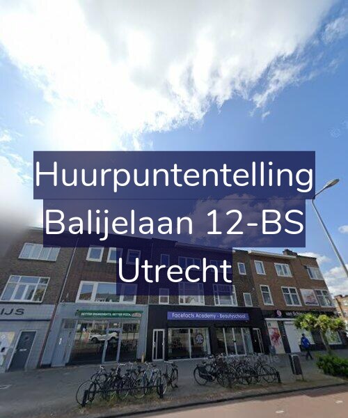Foto gevel Huurpuntentelling voor Balijelaan 12-BS, Utrecht