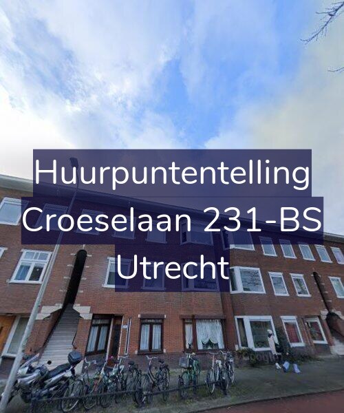 Foto gevel Huurpuntentelling voor Croeselaan 231-BS, Utrecht