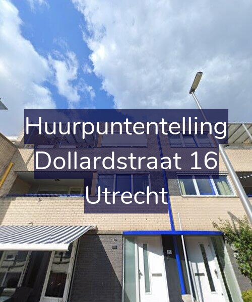 Foto gevel Huurpuntentelling voor Dollardstraat 16, Utrecht