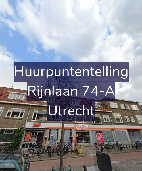 Foto gevel Huurpuntentelling voor Rijnlaan 74-A, Utrecht
