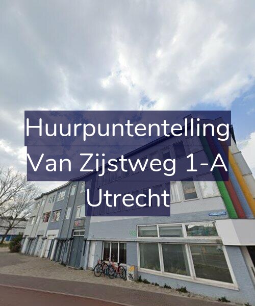 Foto gevel Huurpuntentelling voor Van Zijstweg 1-A, Utrecht
