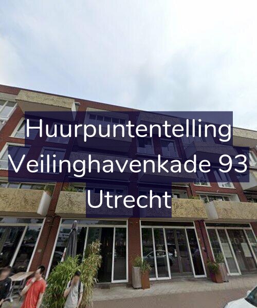 Foto gevel Huurpuntentelling voor Veilinghavenkade 93, Utrecht