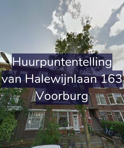 Foto gevel Huurpuntentelling voor van Halewijnlaan 163, Voorburg